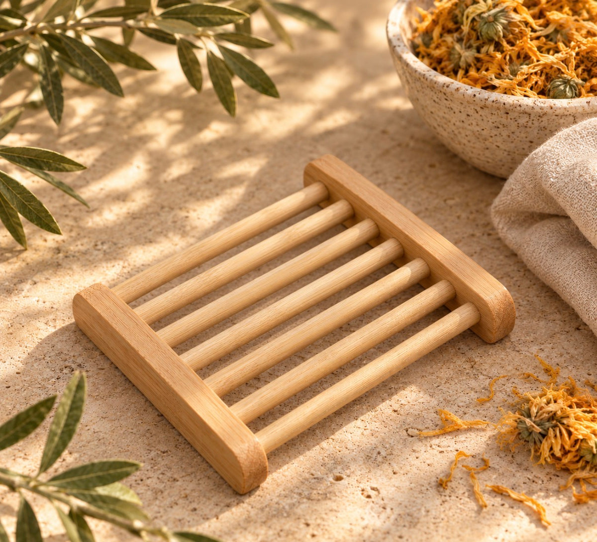 Natural Bamboo Soap Tray